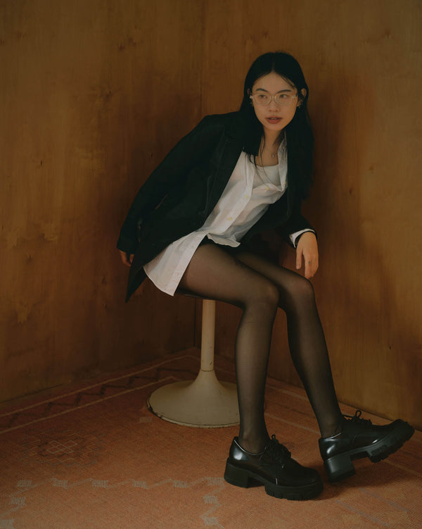 高衩魅力 蕾絲隱形絲襪|高彈緊緻透膚|短裙安心搭配