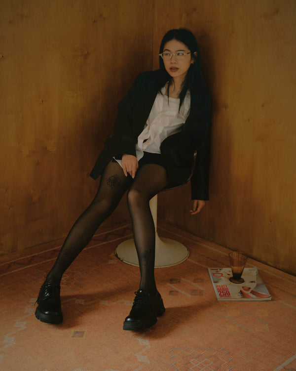 高衩魅力 蕾絲隱形絲襪|高彈緊緻透膚|短裙安心搭配