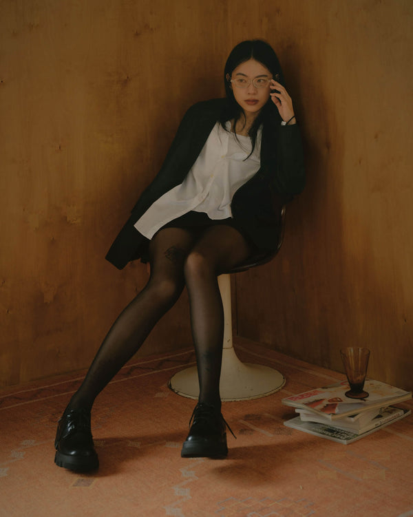 高衩魅力 蕾絲隱形絲襪|高彈緊緻透膚|短裙安心搭配