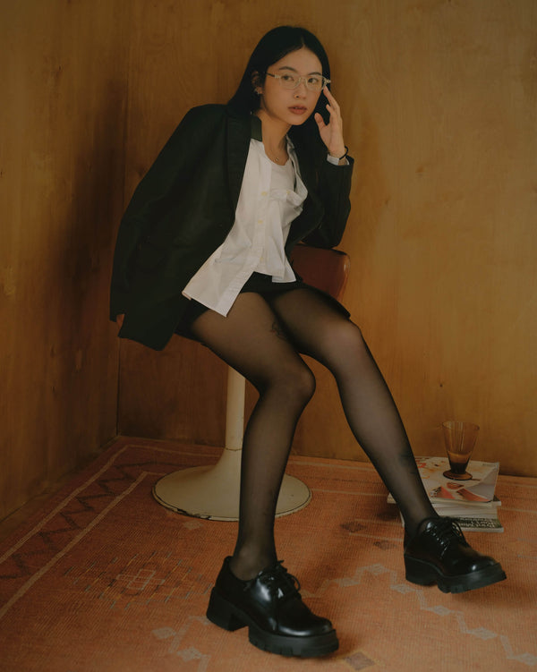 高衩魅力 蕾絲隱形絲襪|高彈緊緻透膚|短裙安心搭配