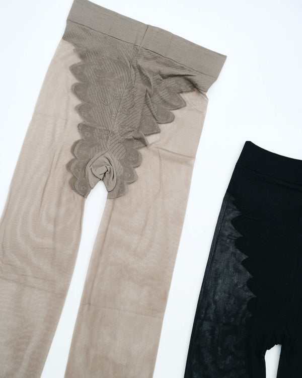 高衩魅力 蕾絲隱形絲襪|高彈緊緻透膚|短裙安心搭配