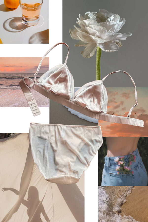 法式真絲緞面內衣