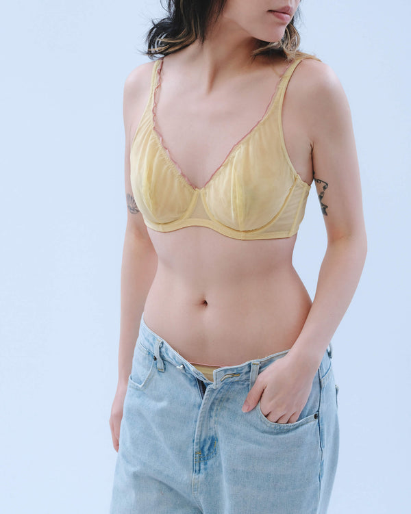 百合手工透紗內衣💛