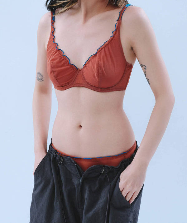 百合手工透紗內衣❤️