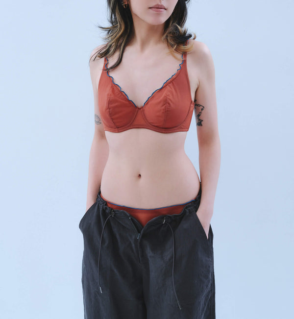 百合手工透紗內衣❤️