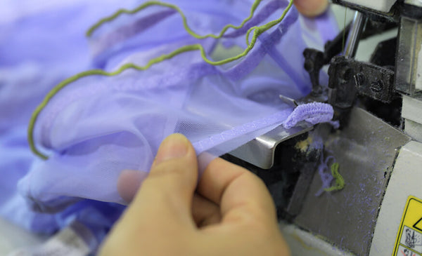 百合手工透紗內衣💜